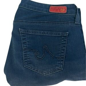 AG Adriano Goldschmied The Ballad Slim Boot Blue Denim Pants Womens 28R Cowgirl